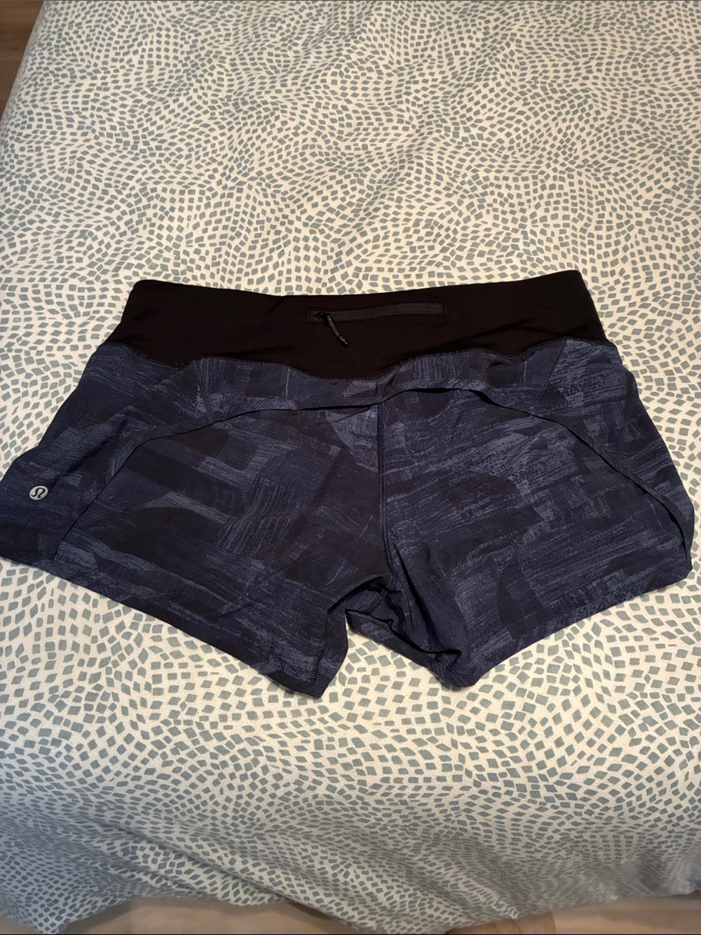 Women's Navy Running Shorts - Picture 4 of 8